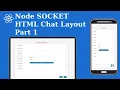 Node Socket io HTML Chat Layout - Part 1