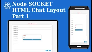 Node Socket io HTML Chat Layout - Part 1
