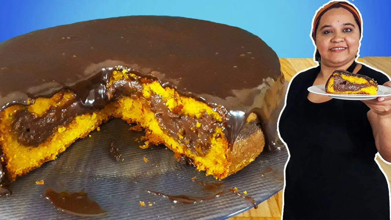 BOLO de CENOURA TRUFADO I COBERTURA DE BRIGADEIRO