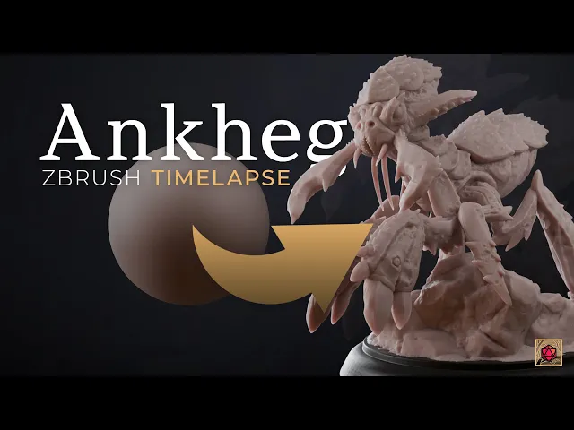 Ankheg Creepy D&D Creature - with Free Monsters Series Pdf - Epic Dark Fantasy Beast Horror video thumbnail