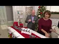 Haute Decor Set of 4 MantleClip Stocking Holder Storage Box on QVC