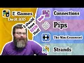 NYT Connections Pips Mini Crossword and Strands Dec 21 2025