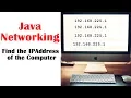 Java Networking Find ip address