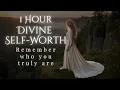 1h Divine Feminine Empowerment | Music for Women Rising into Their Sacred Self-Worth \u0026 Strength