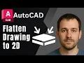 AutoCAD How to Flatten a Drawing 2025 Tutorial