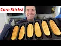 Homemade Corn Sticks in Lodge Cast Iron