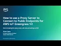 Create the proxy server and IAM role and set up SSM