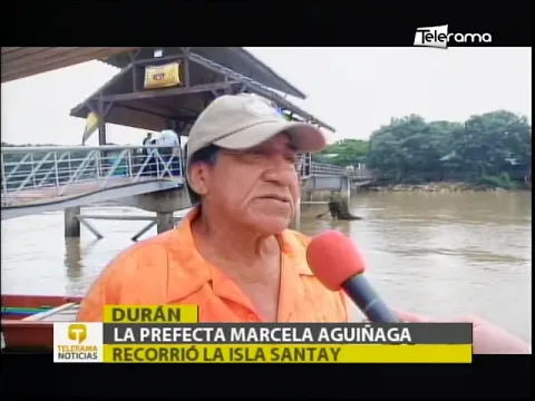 La Prefecta Marcela Aguiñaga recorrió la Isla Santay