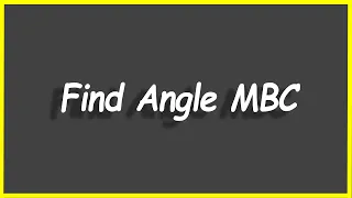 Python Programs Find Angle MBC