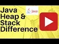 what is the difference between heap and stack java interview question and answer