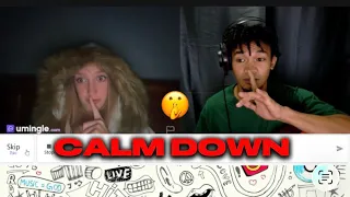 singing to strangers on omegle/umingle | i managed to calm her down 😅🥰😍