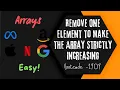 L-8 Remove One Element to Make the Array Strictly Increasing LeetCode - 1909 Aditya Goyal