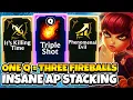 One Q Three Fireballs Triple Shot Annie Stacks AP Insanely Fast ARAM Mayhem