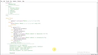 program to develop atm with classes and objects in python