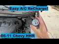 How to ReCharge AC Chevy HHR 06 07 08 09 10 11 2006 2007 2008 2009 2010 2011
