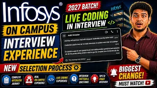 Infosys On Campus Interview Experience Questions 2027 batch Infosys On campus new pattern 2027