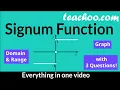 Signum Function - Graph Examples Domain Range Most detailed with EXAMPLES