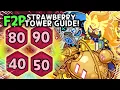 FINALLY Strawberry Cake Tower Tray 80 90 CLEARED on F2P Account