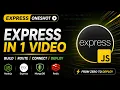 Learn Express js in One Complete Backend Course for Beginners