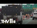 ARDOT closes outside lane of I-30 as workers repair large pothole