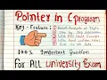 Pointers in C C Programming Tutorial With Handwritten Notes Code Hacker