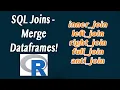 R - How to SQL join merge data frames inner outer left right