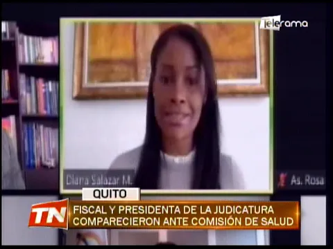 Fiscal y presidenta de la judicatura comparecieron ante comisión de salud