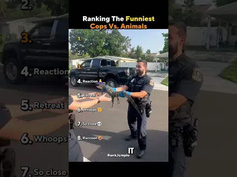 Ranking the funniest cops vs. animals ๐๐ฟ #usa