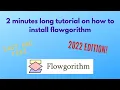 How to install FLOWGORITHM on Windows 2022