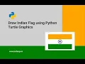 Draw Indian Flag Using Python