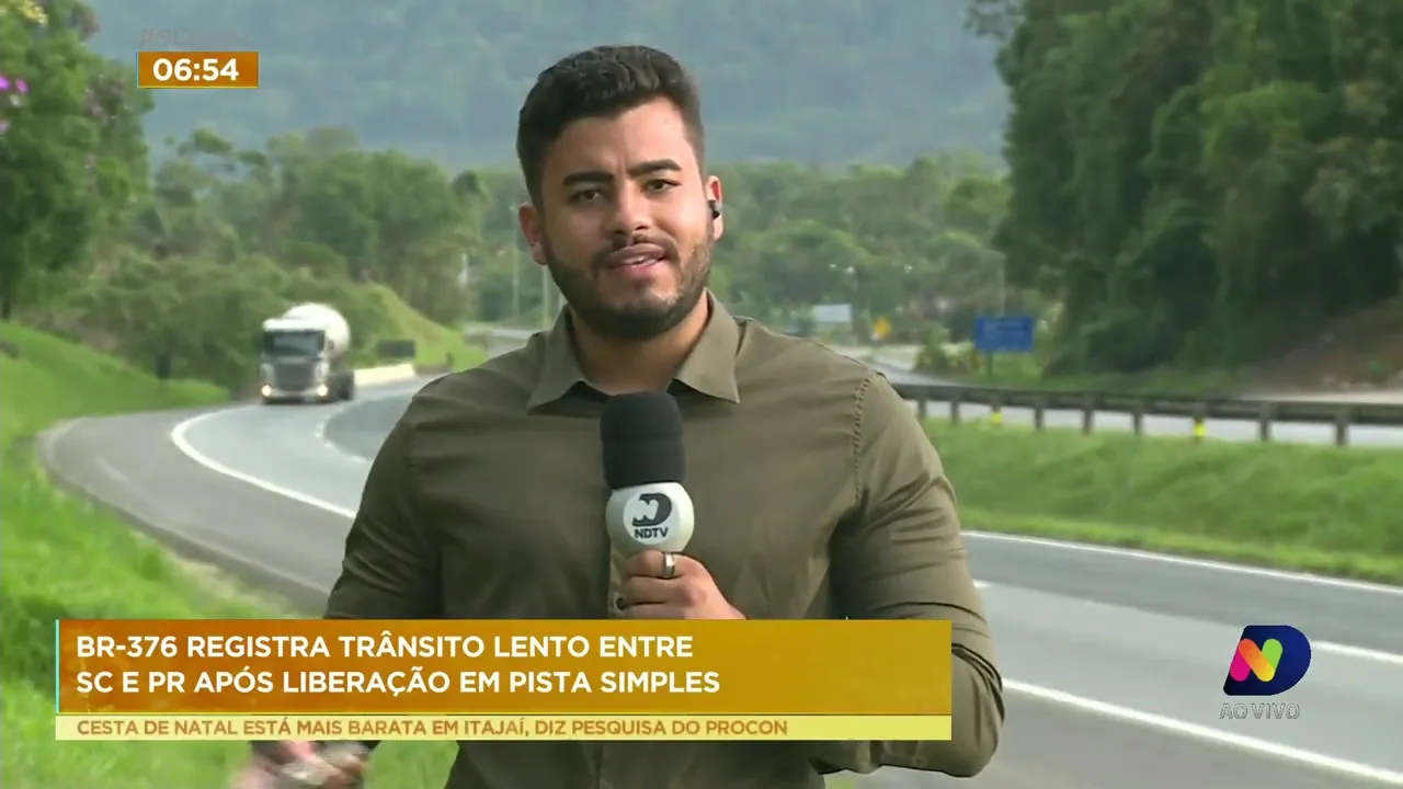 Trânsito na BR-376 segue lento e acidente é registrado no KM-664 da rodovia nesta 6ª feira