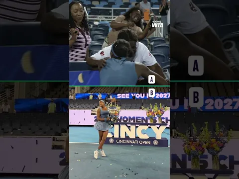 Would you rather… A: Get a hand delivered racket or B: Do a TikTok with Coco Gauff? #wta #usopen