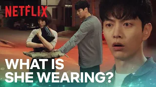 Confused Lee Min-ki frees Han Ji-min out of a windowsill Behind Your Touch Ep 3 ENG SUB