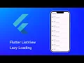 Flutter ListView Lazy Loading Tutorial Infinite Scroll Pagination