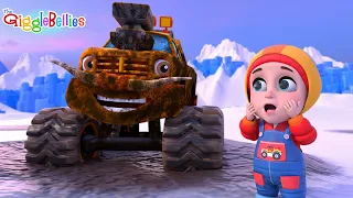 5 Little Trucks | Counting & Rescue Adventure | 1 Hour Kids Songs - GiggleBellies