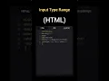 input type range inhtml how to use input type range in html html input type range