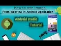 How to Use Image From WebView In Android Application Android Studio 3 1 2 Tutorial 2018