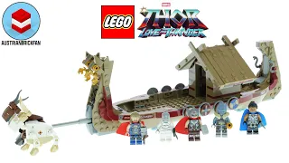 LEGO Marvel Thor Love and Thunder 76208 The Goat Boat Speed Build