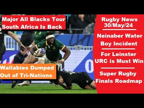 Download MP3 Rugby News: 30/May Springboks Vs All Blacks Tour Returns. Jacques Nienaber Waterboy. TRC Binned!