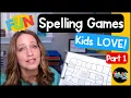 Fun Spelling Activities for Kindergarten and First Grade Part 1 4 Quick Easy Ideas