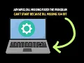 Fix Advapi32 Dll Missing Fixed the Program Can t Start Because Dll Missing x64 Bit on Windows 11