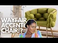 Upgrade your home WAYFAIR HUMMERA VELVET ACCENT CHAIR UNBOXING