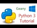 Geany IDE for Python 3 on Windows