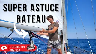 VOILIER : Le conseil SECURITE du jour + Super ASTUCE Bateau au portant