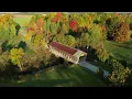 Fall Colors at Caine Road Covered Bridge Pierpont Ohio