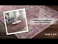 Medevoort Traditional Dark Red Area Rug