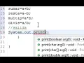 Operaciones aritmeticas en Java Eclipse