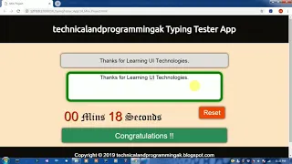 typing tester application in javascript with source code javascript projects with source code