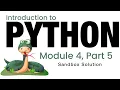 Python - Module 4