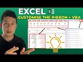 Stop Using Developer Tab Add Your Own Excel Ribbon for VBA Macros